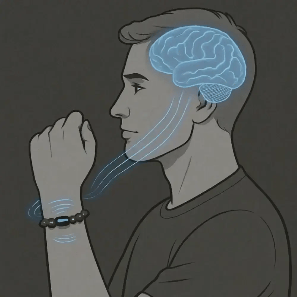 this bracelet and brain illustration