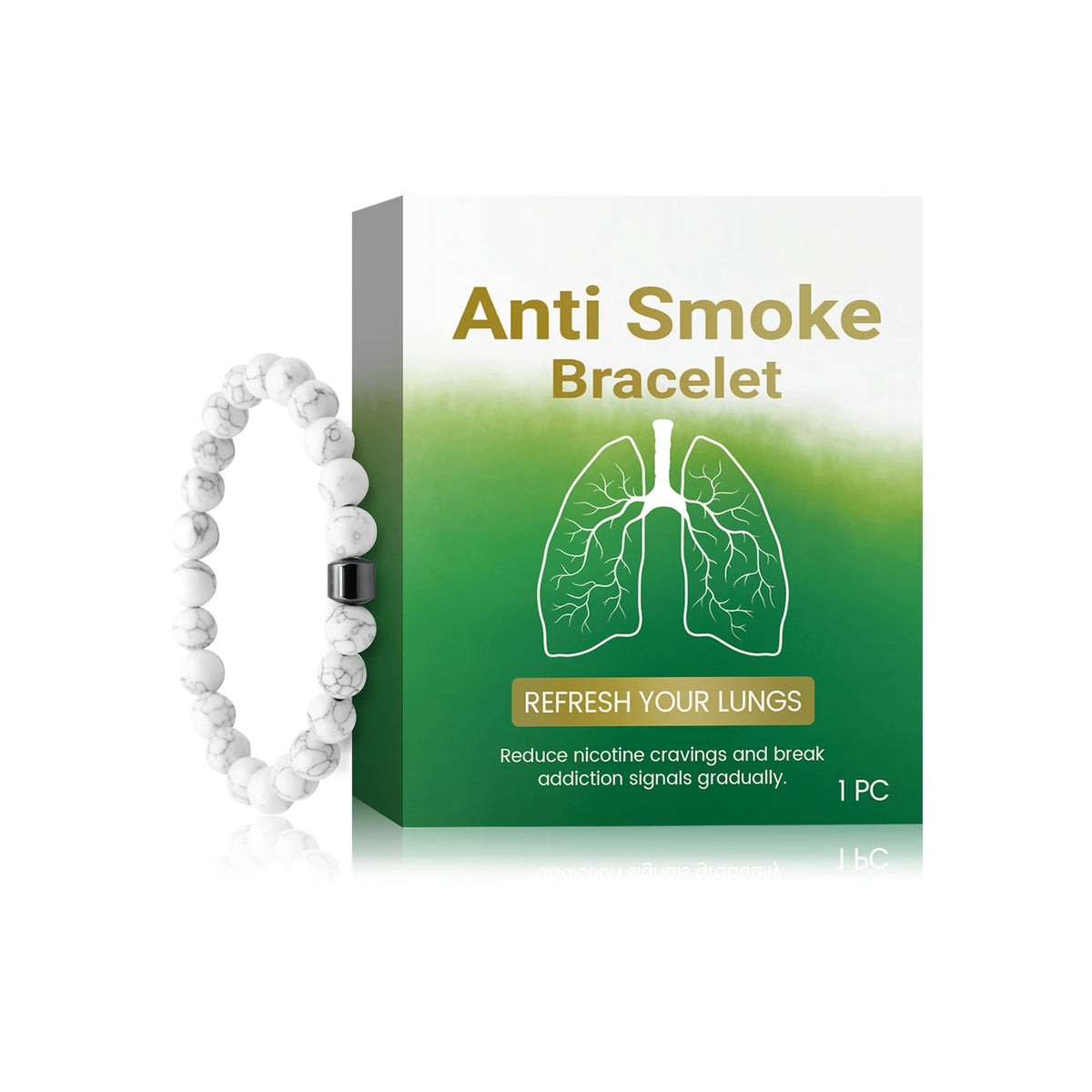 Quit Smoking Bracelet Control Smoking Dispel Addiction anti Anxiety Lung Detox Cleansing Smoke Cessation Bracelets for Men Women